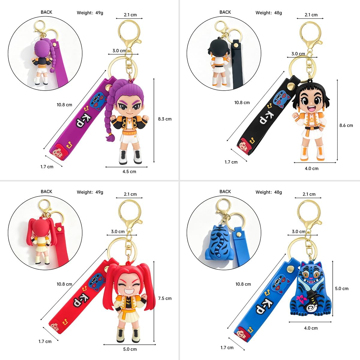 4-Piece - Car - Bag Charm Toy - Creative Play Toy