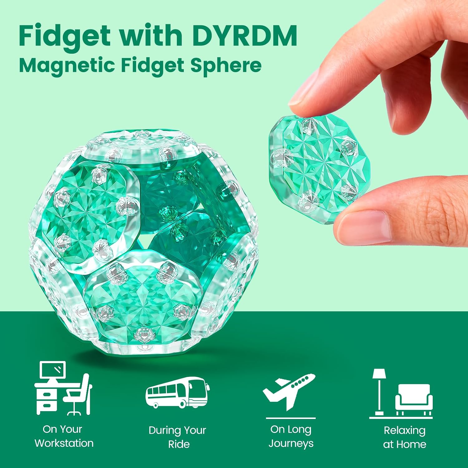 Magnetic - Desk Fidget Toy - Sensory Play Toy - Ages 14+