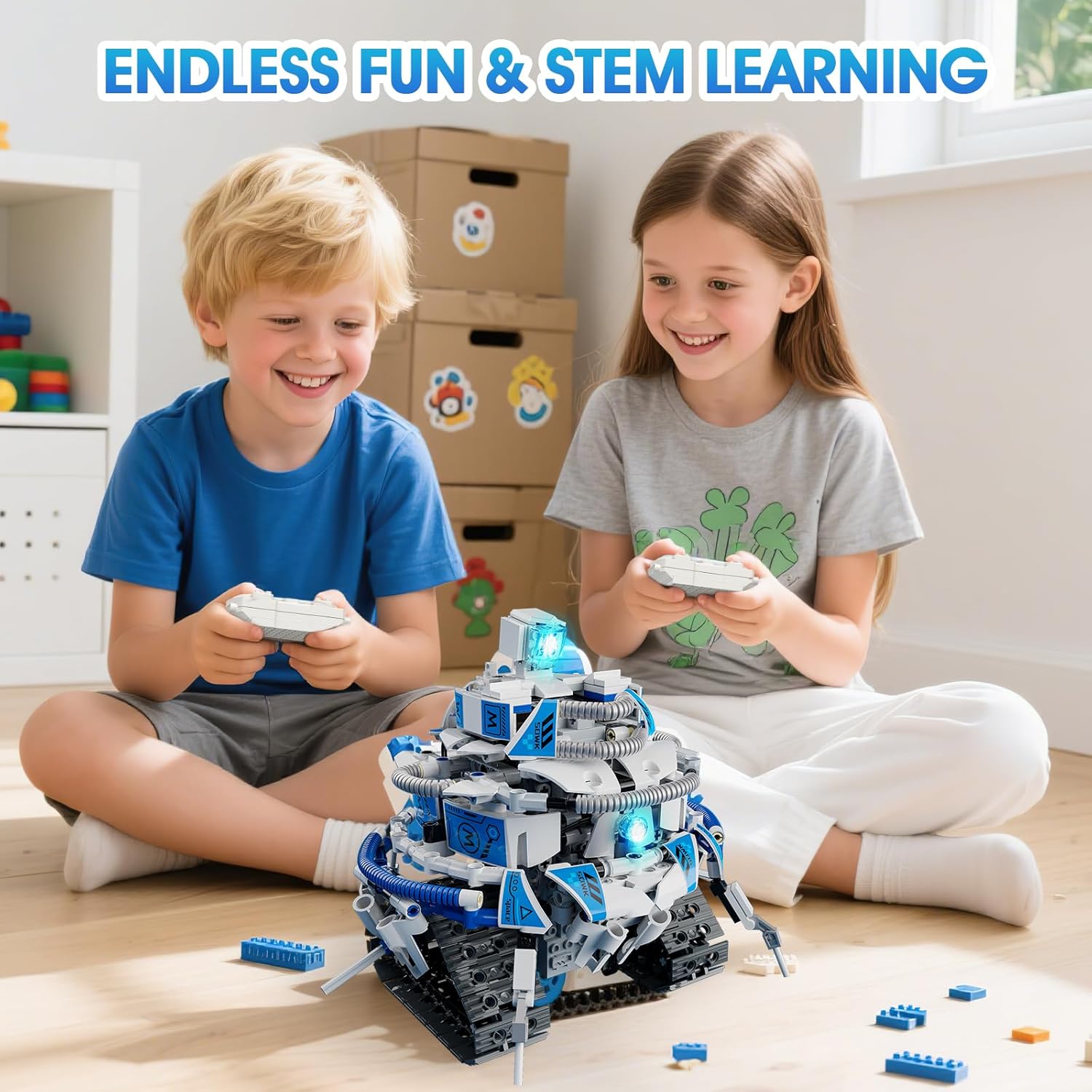 780-Piece - Space - STEM Robot Kit - STEM Learning Toy - Ages 8-14+