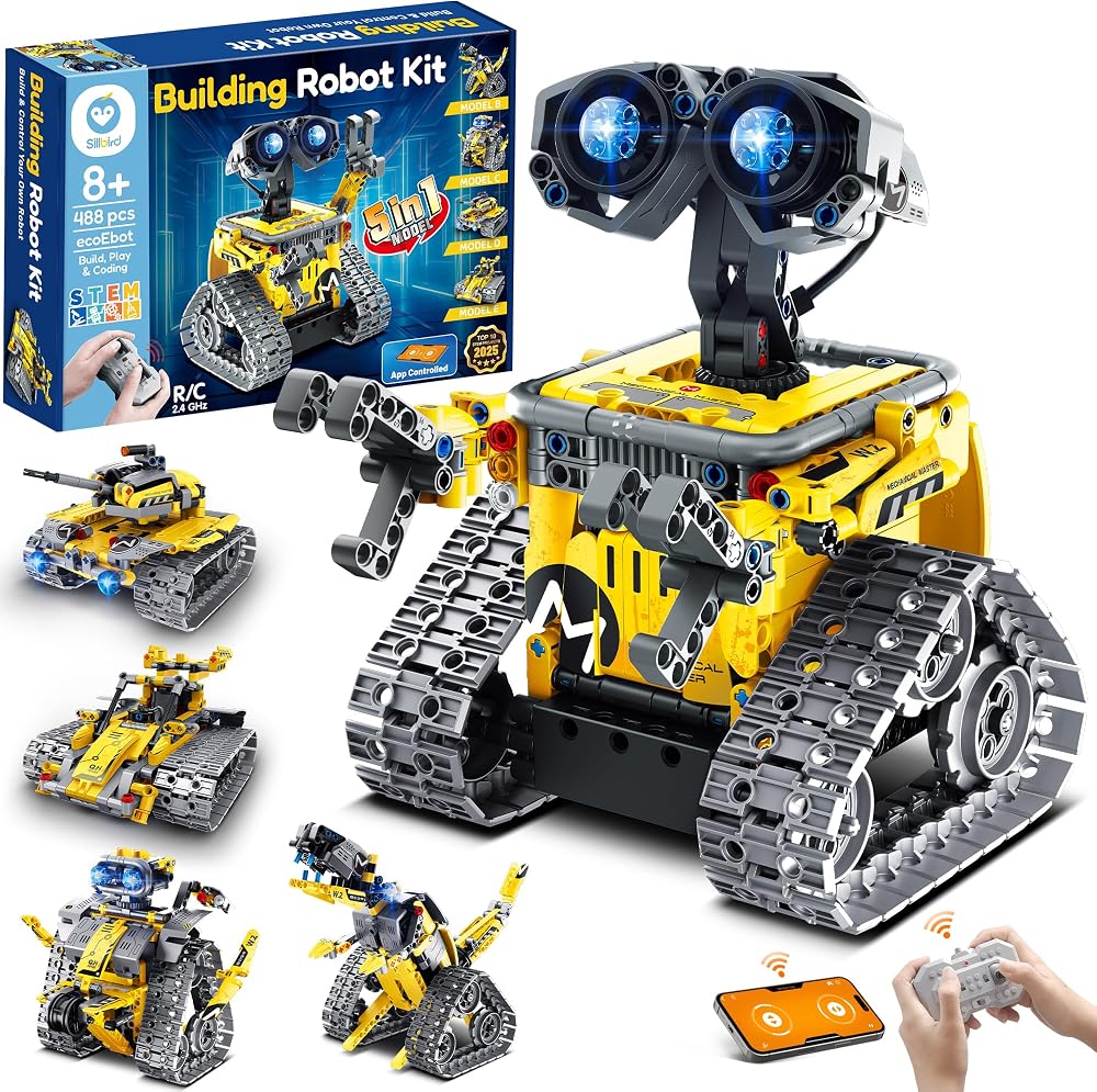 488-Piece - STEM Robot Kit - STEM Learning Toy - Ages 8-13