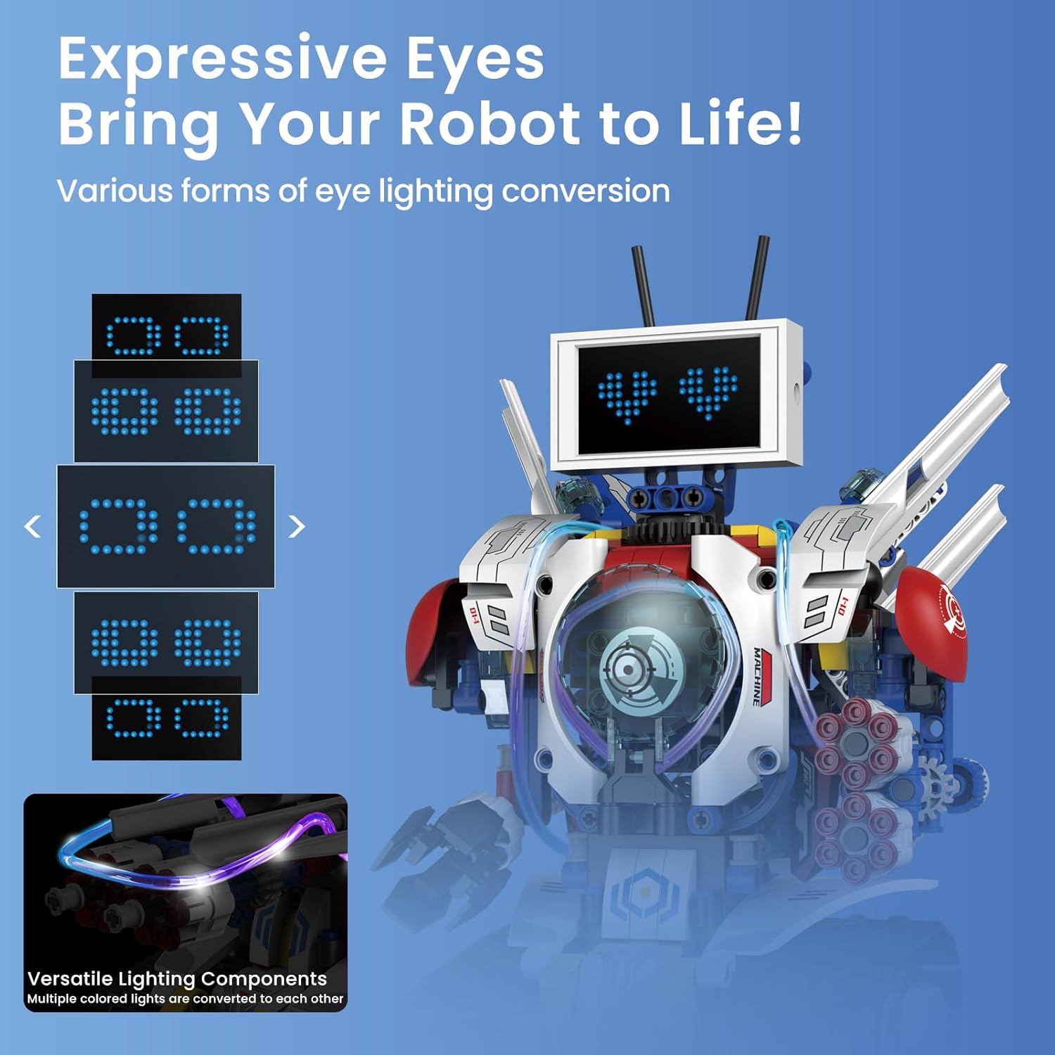 603-Piece - STEM Robot Kit - STEM Learning Toy - Ages 6-16