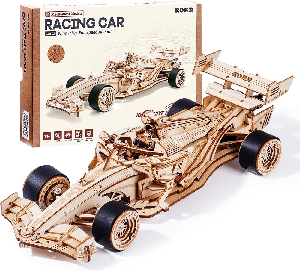 Car - 3D Wooden Puzzle Kit - Creative Play Toy