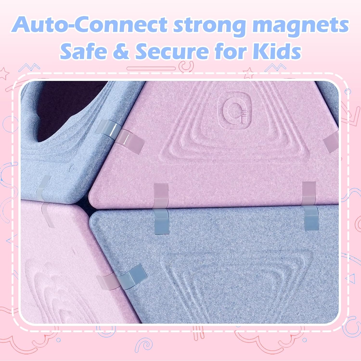 Magnetic Building Tiles Set - Creative Play Toy
