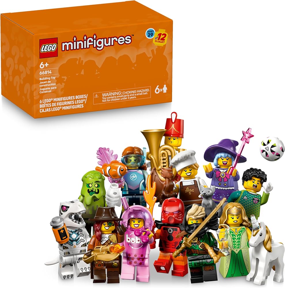 6-Piece - Mini Building Blocks Set - Creative Play Toy - Ages 6+