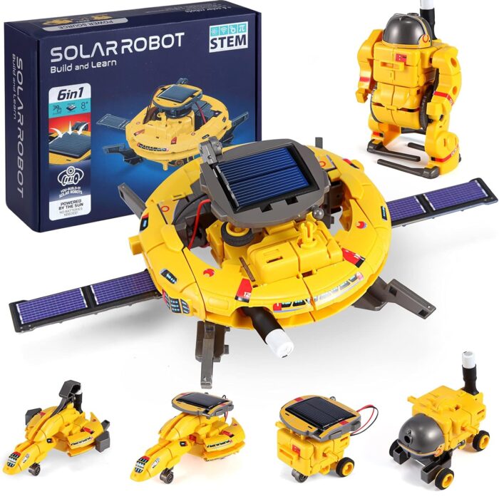 120-Piece - Space - Solar Robot Kit - STEM Learning Toy - Ages 8-12