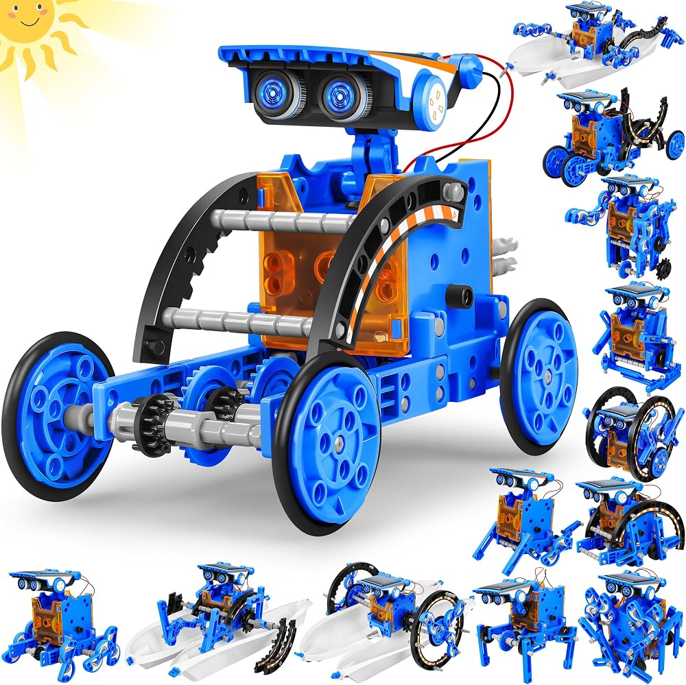 13-Piece - Solar - STEM Robot Kit - STEM Learning Toy - Ages 8+