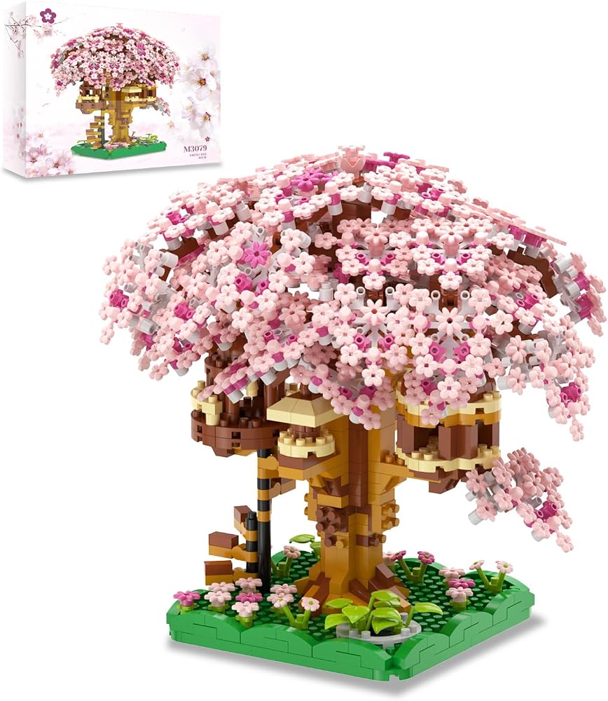 1113-Piece - Flower - Mini Building Blocks Set - Creative Play Toy - Ages 6+