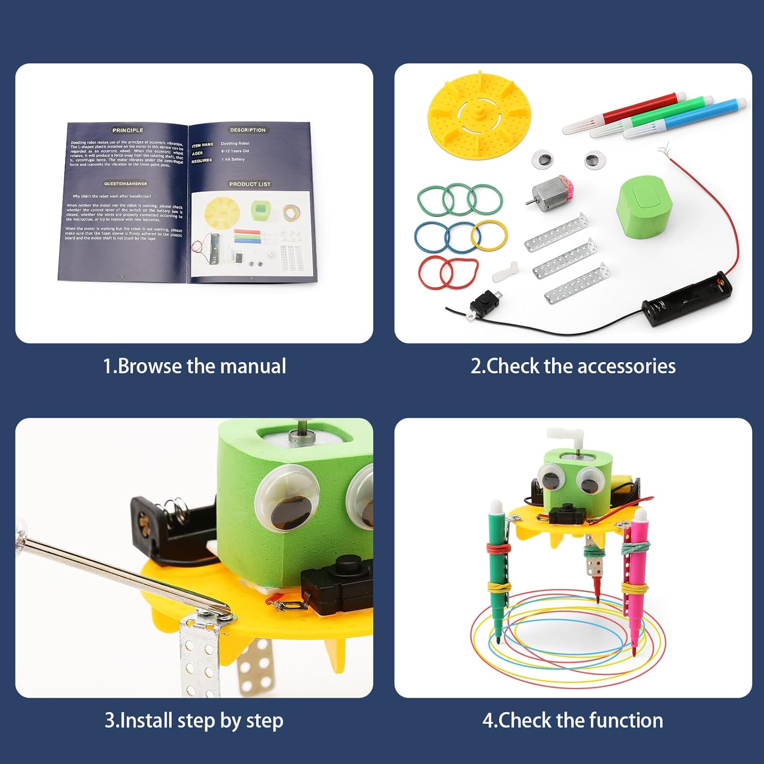 Science - STEM Robot Kit - STEM Learning Toy - Ages 8-12