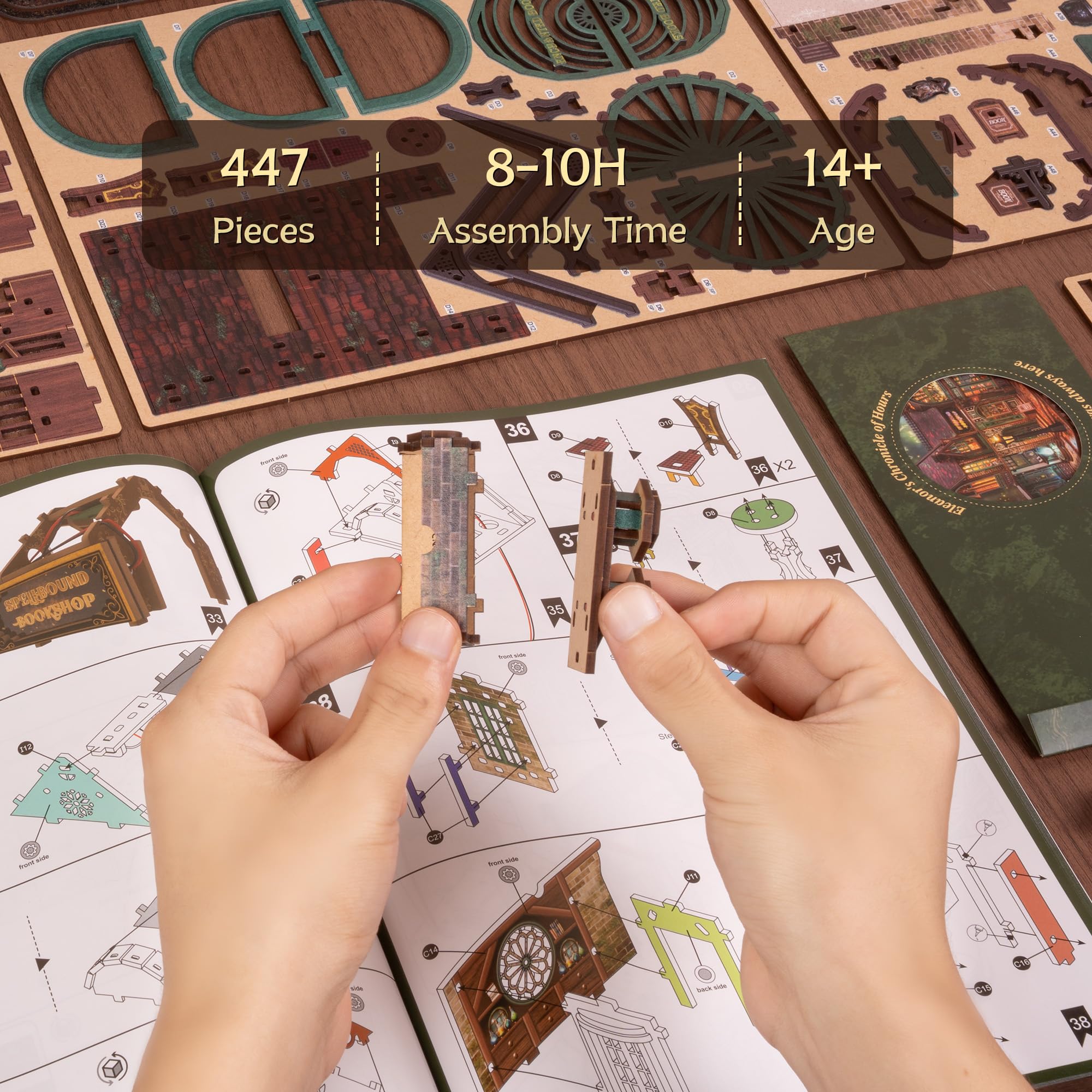 3D Wooden Puzzle Kit - Creative Play Toy - Ages 12+