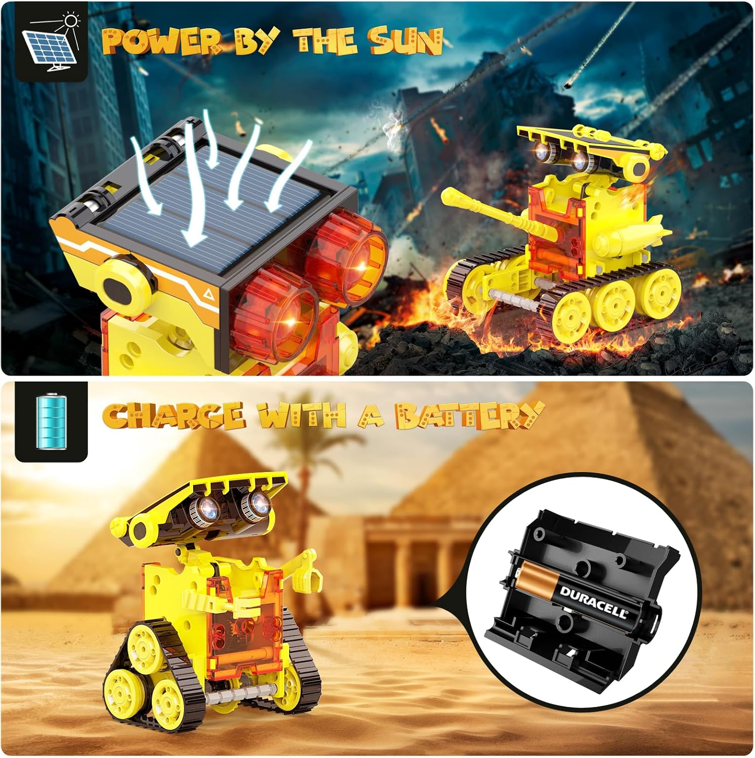 243-Piece - Science - Solar Robot Kit - STEM Learning Toy