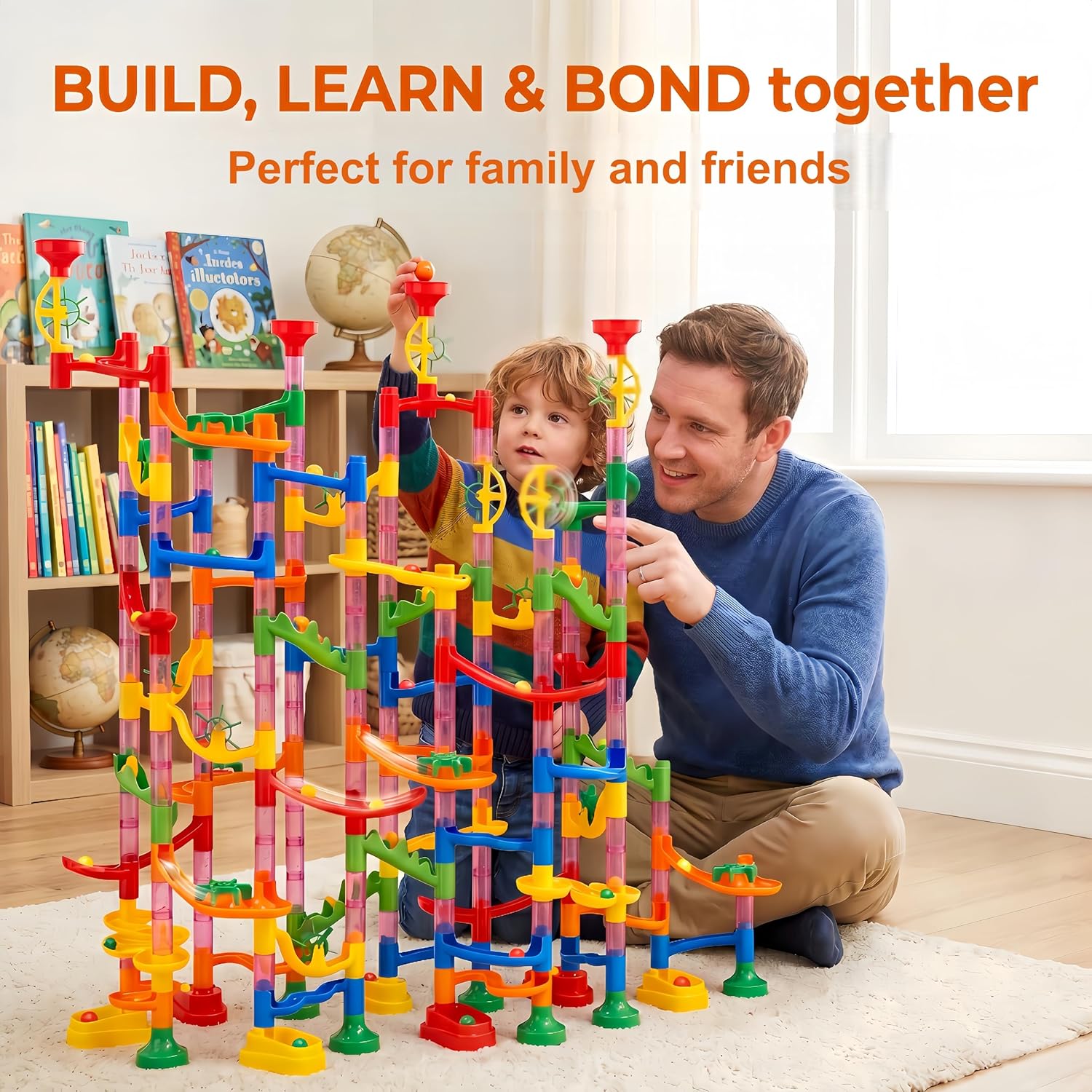 232-Piece - Marble Run Building Set - STEM Learning Toy