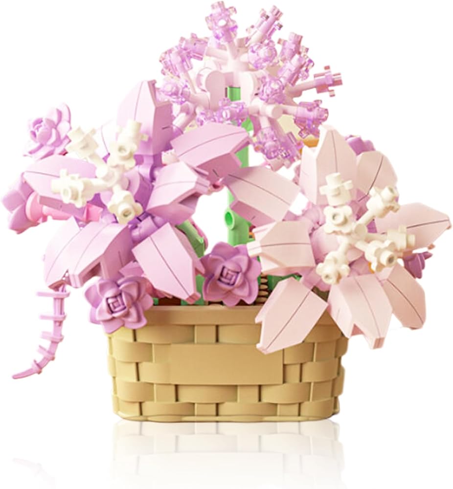 201-Piece - Flower - Blind Box Mini Bricks Set - Creative Play Toy - Ages 6+