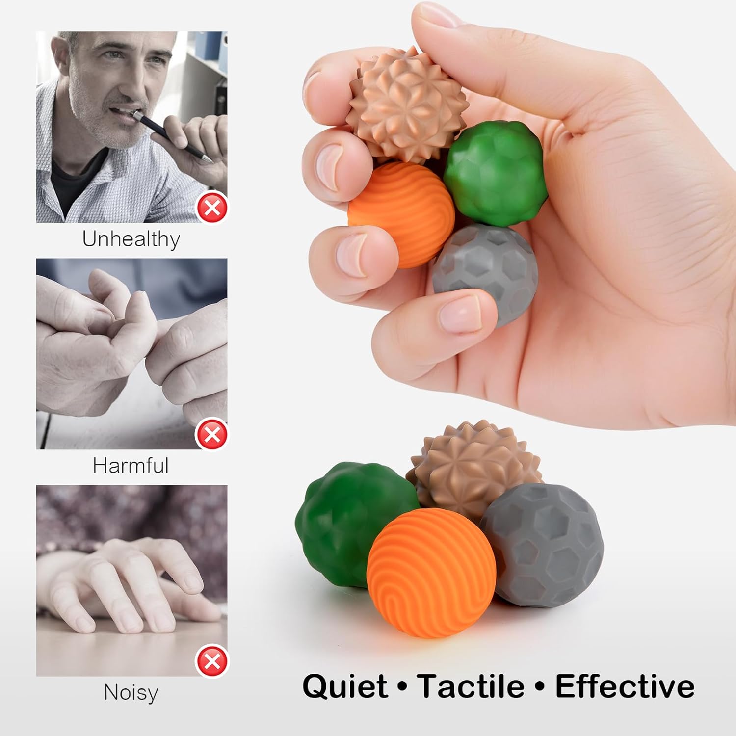 4-Piece - Magnetic - Desk Fidget Toy - Sensory Play Toy