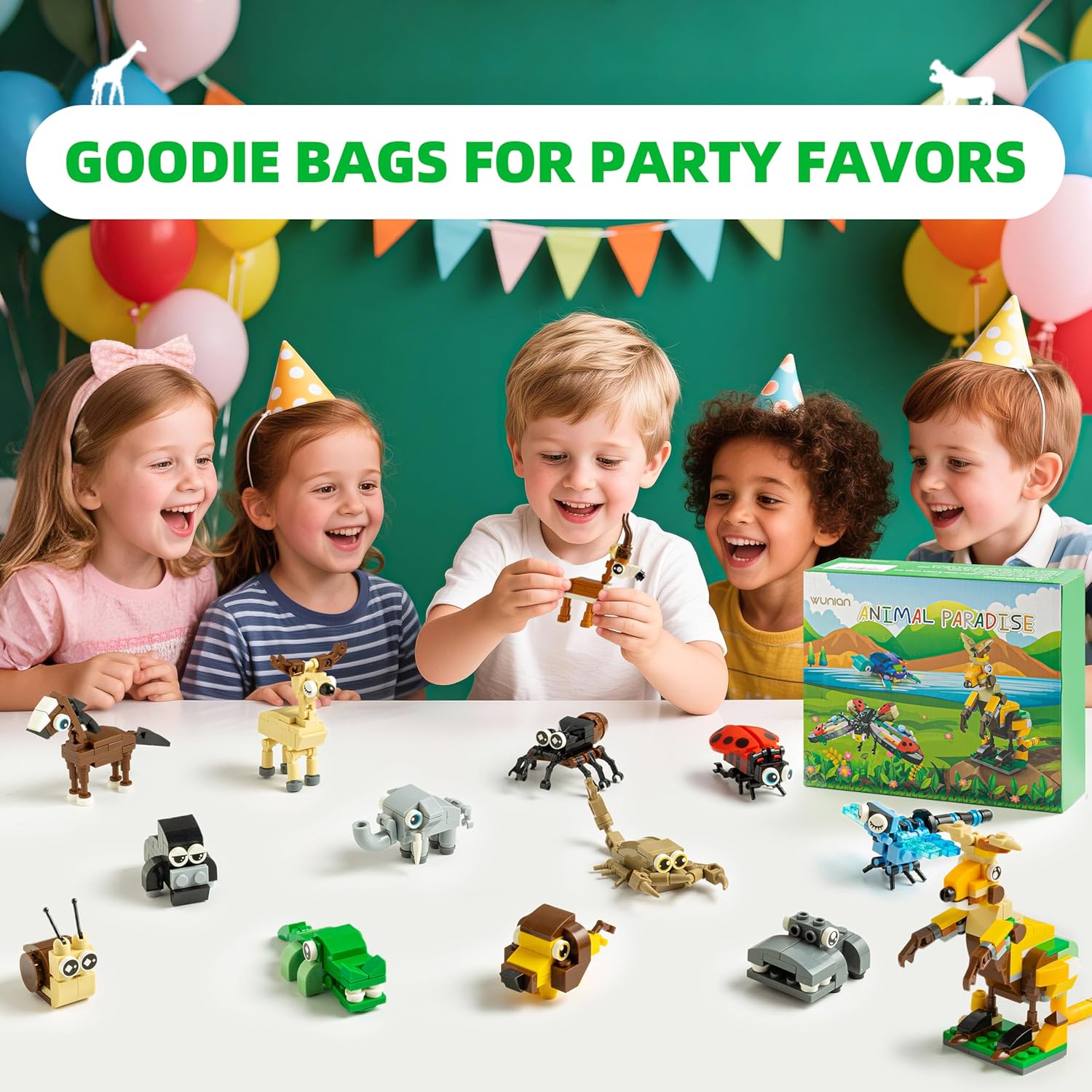 30-Piece - Animal - Mini Building Blocks Set - Creative Play Toy - Ages 6+