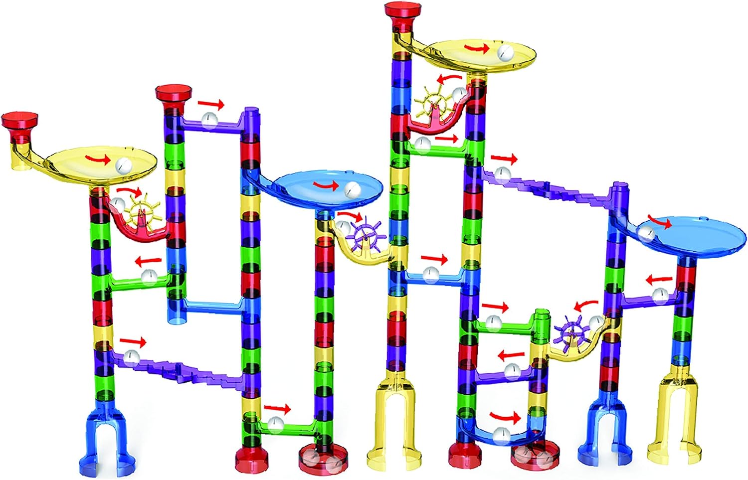 162-Piece - Marble Run Building Set - STEM Learning Toy - Ages 3+