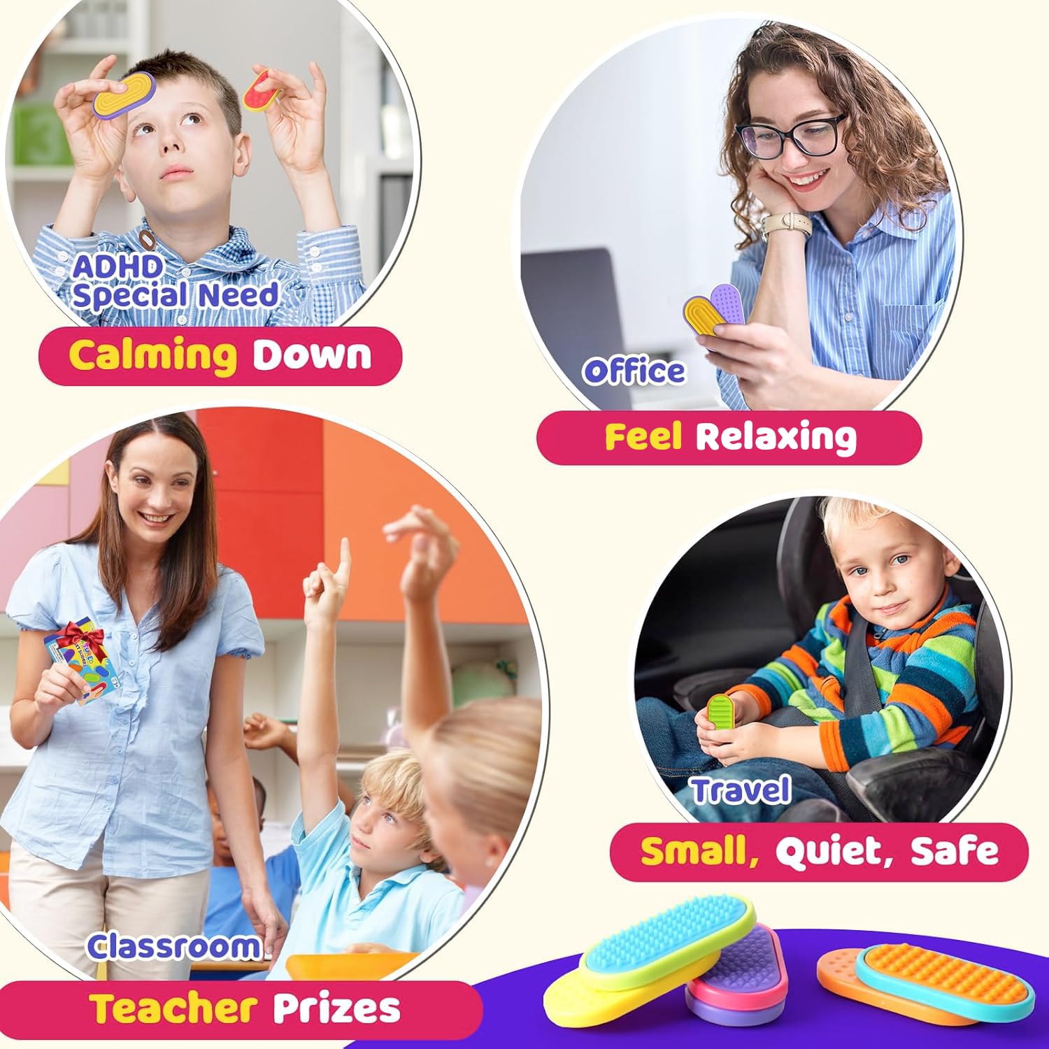 Magnetic - Desk Fidget Toy - Sensory Play Toy - Ages 3+