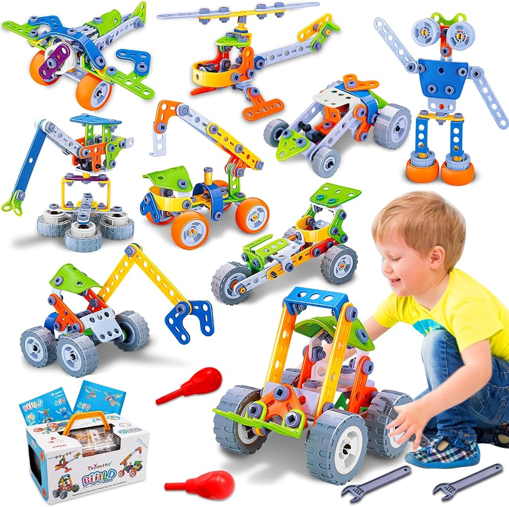 10-Piece - STEM Robot Kit - STEM Learning Toy - Ages 4-8