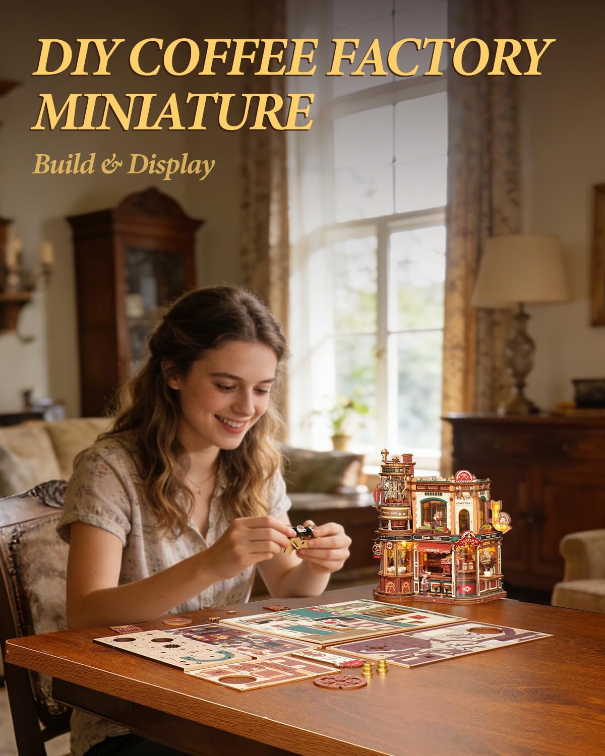 3D Wooden Puzzle Kit - Creative Play Toy - Ages 14+