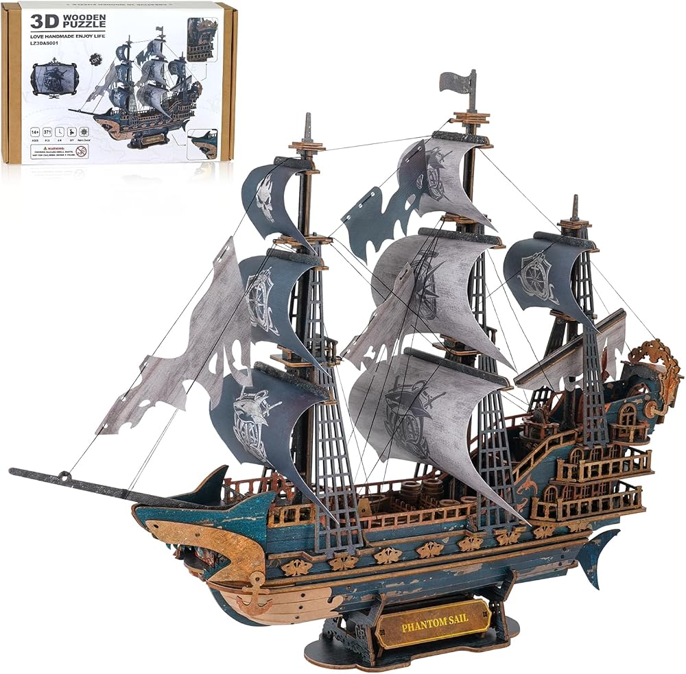 3D Wooden Puzzle Kit - Creative Play Toy - Ages 10+