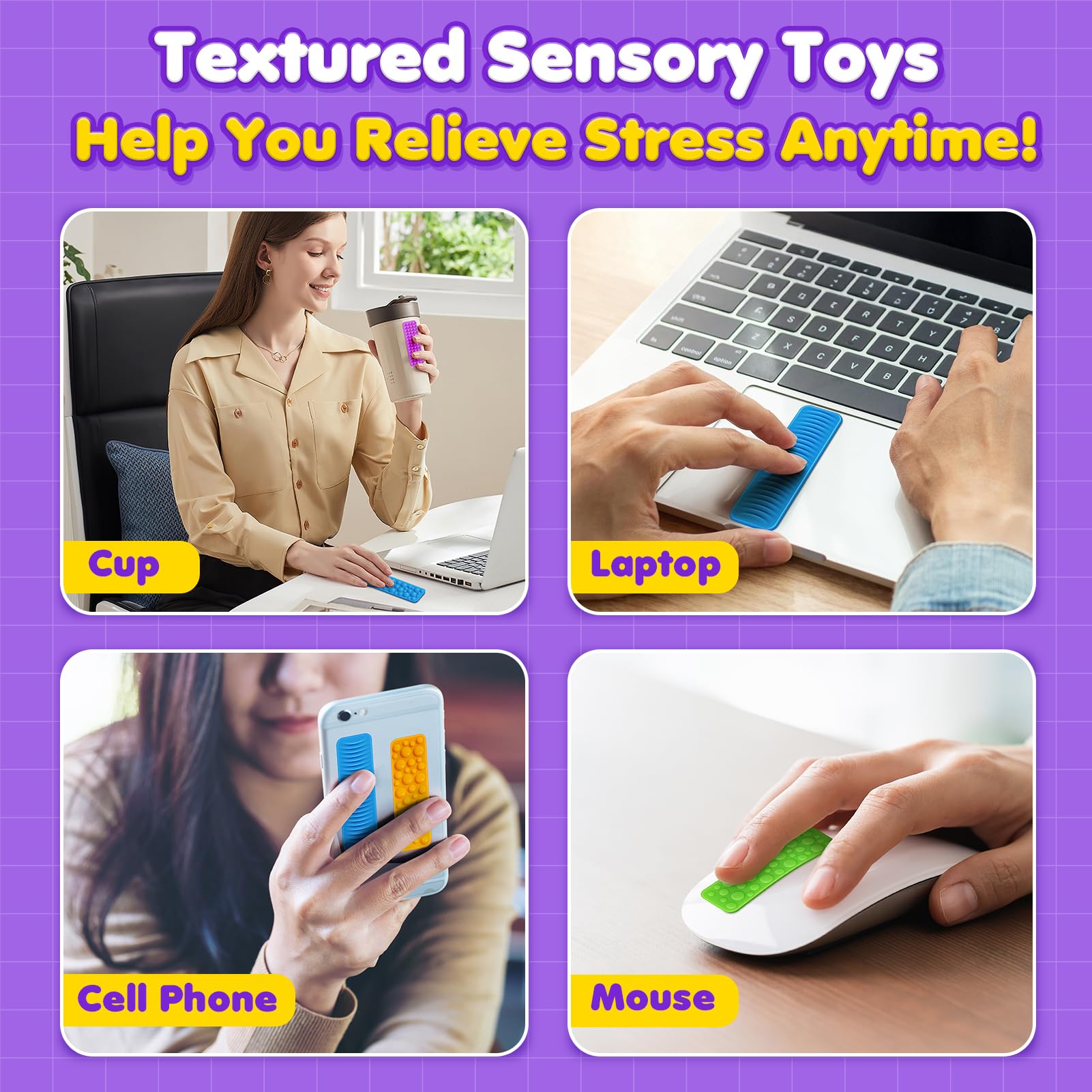 8-Piece - Sensory - Desk Fidget Toy - Sensory Play Toy - Ages 3+