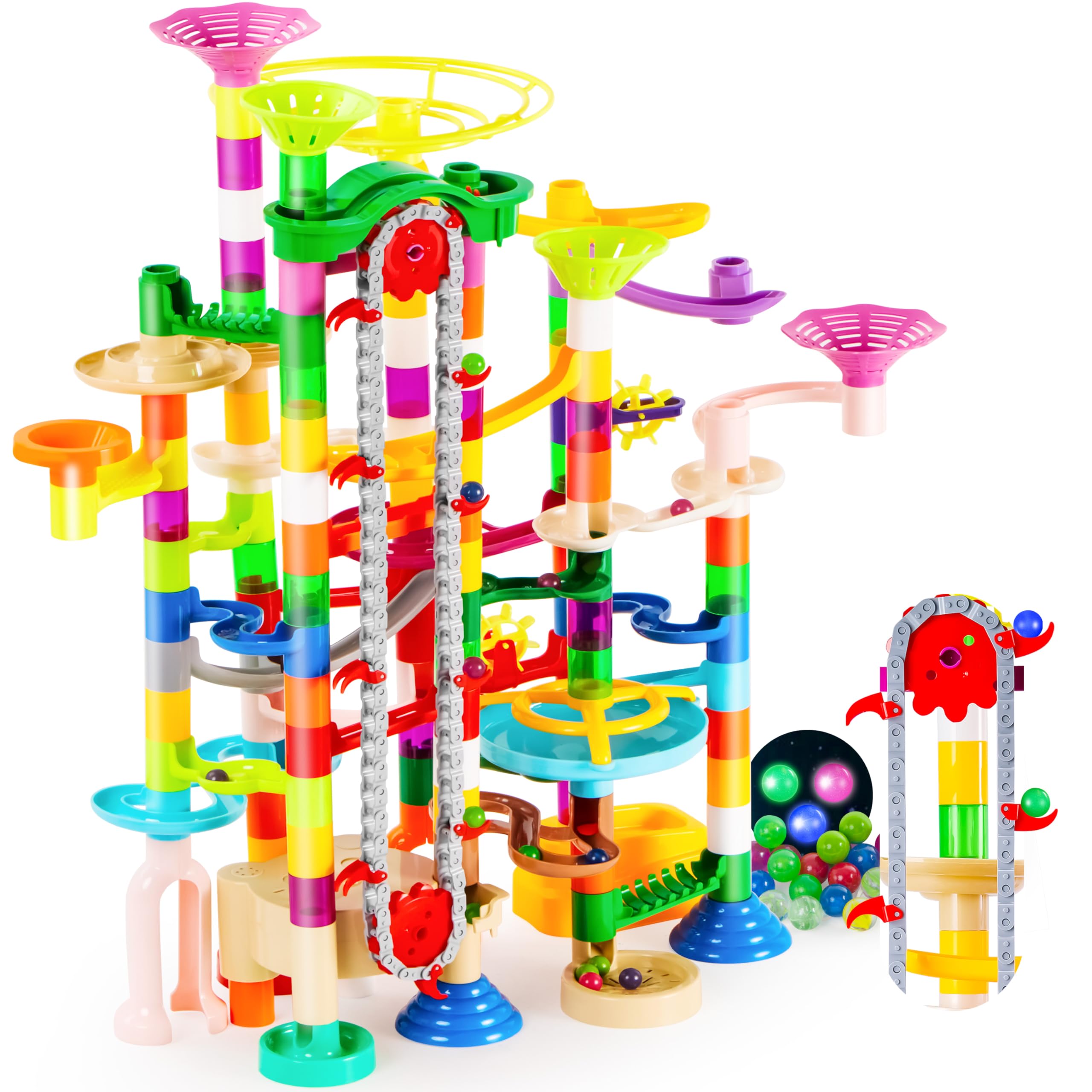 236-Piece - Marble Run Building Set - STEM Learning Toy - Ages 3+