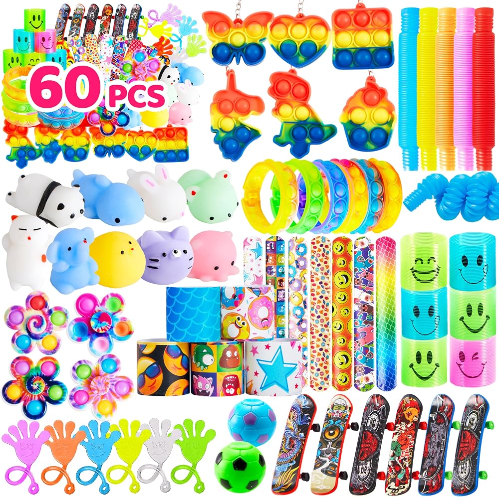 60-Piece - Sensory - Party Favor Toys - Sensory Play Toy - Ages 3+