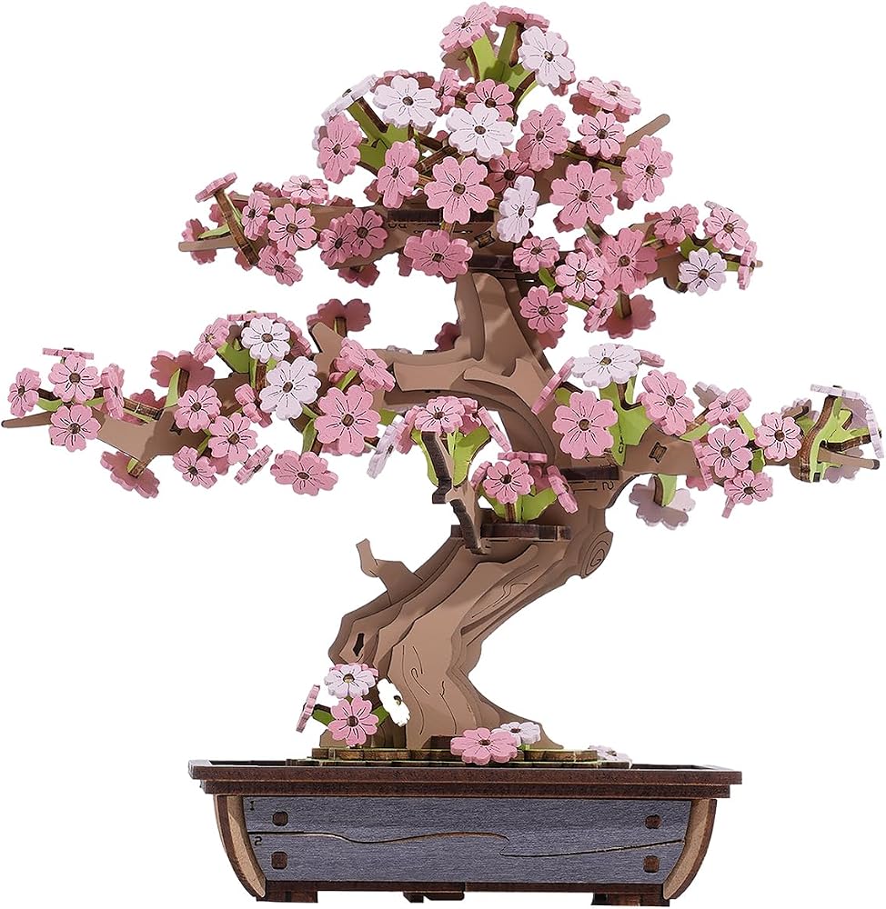 Flower - 3D Wooden Puzzle Kit - Creative Play Toy - Ages 14+
