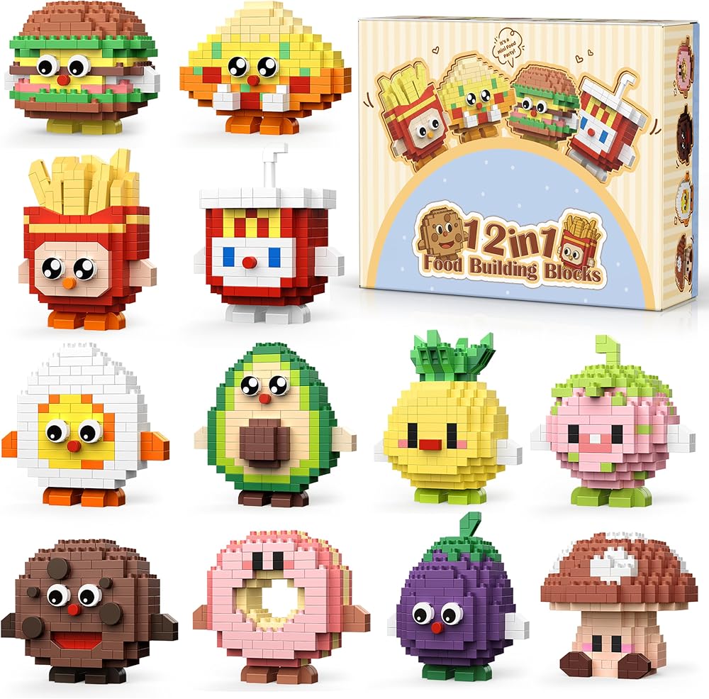 2598-Piece - Blind Box Mini Bricks Set - Creative Play Toy - Ages 14+