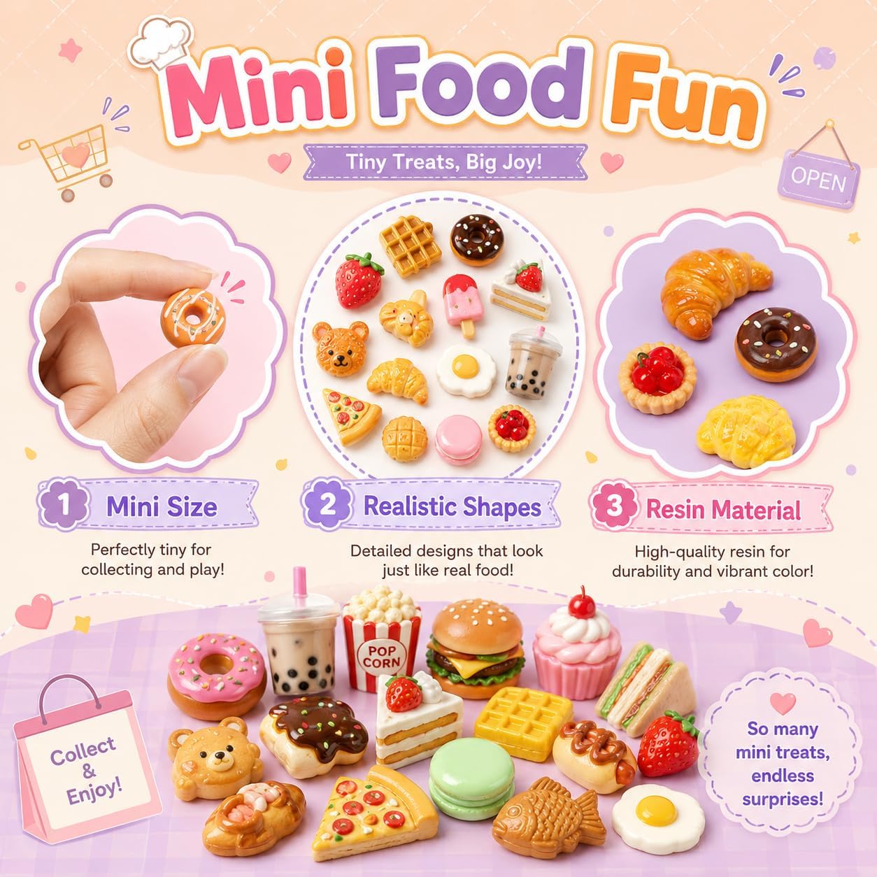 50-Piece - Bag Charm Toy - Creative Play Toy - BCT-014