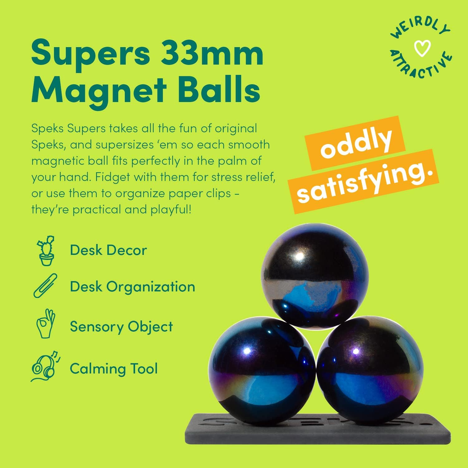 3-Piece - Magnetic - Desk Fidget Toy - Sensory Play Toy