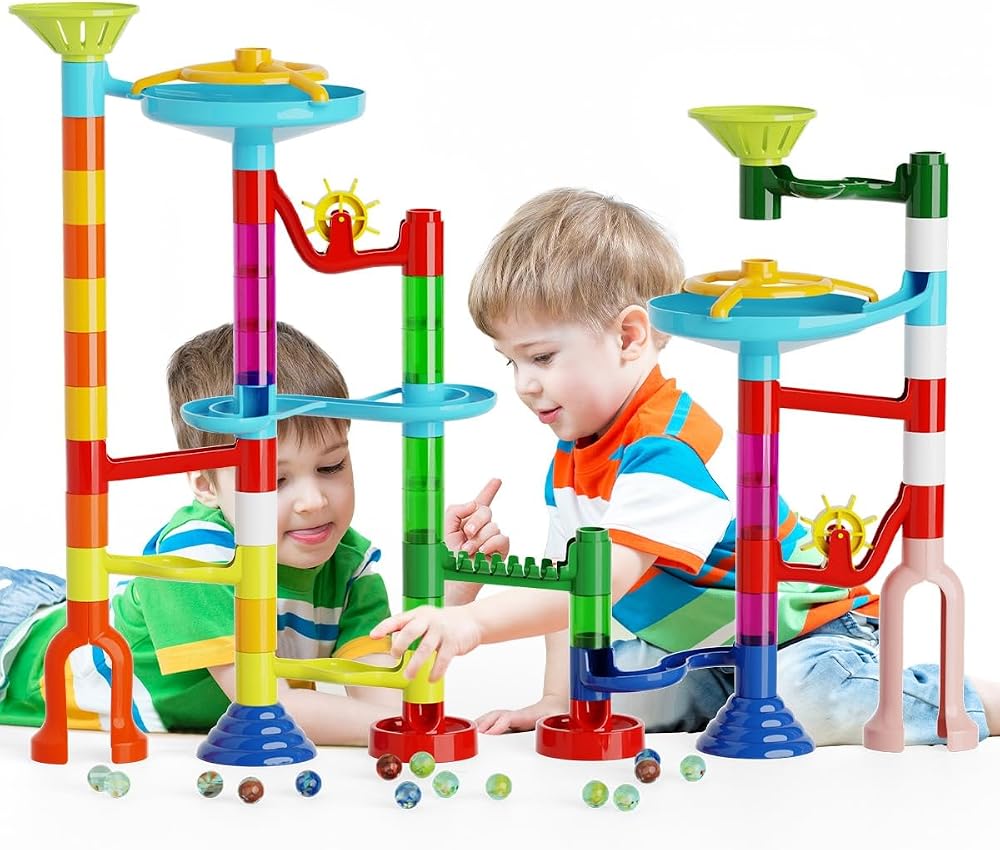110-Piece - Marble Run Building Set - STEM Learning Toy