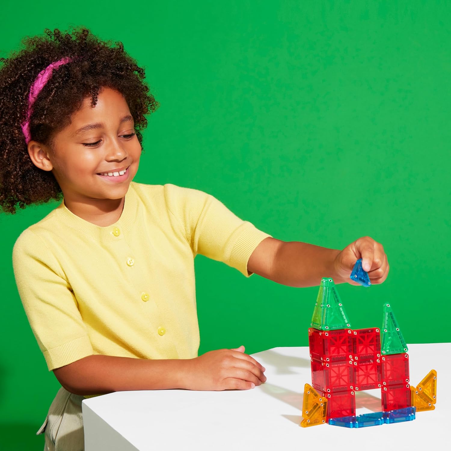 Magnetic Building Tiles Set - Creative Play Toy - Ages 3+
