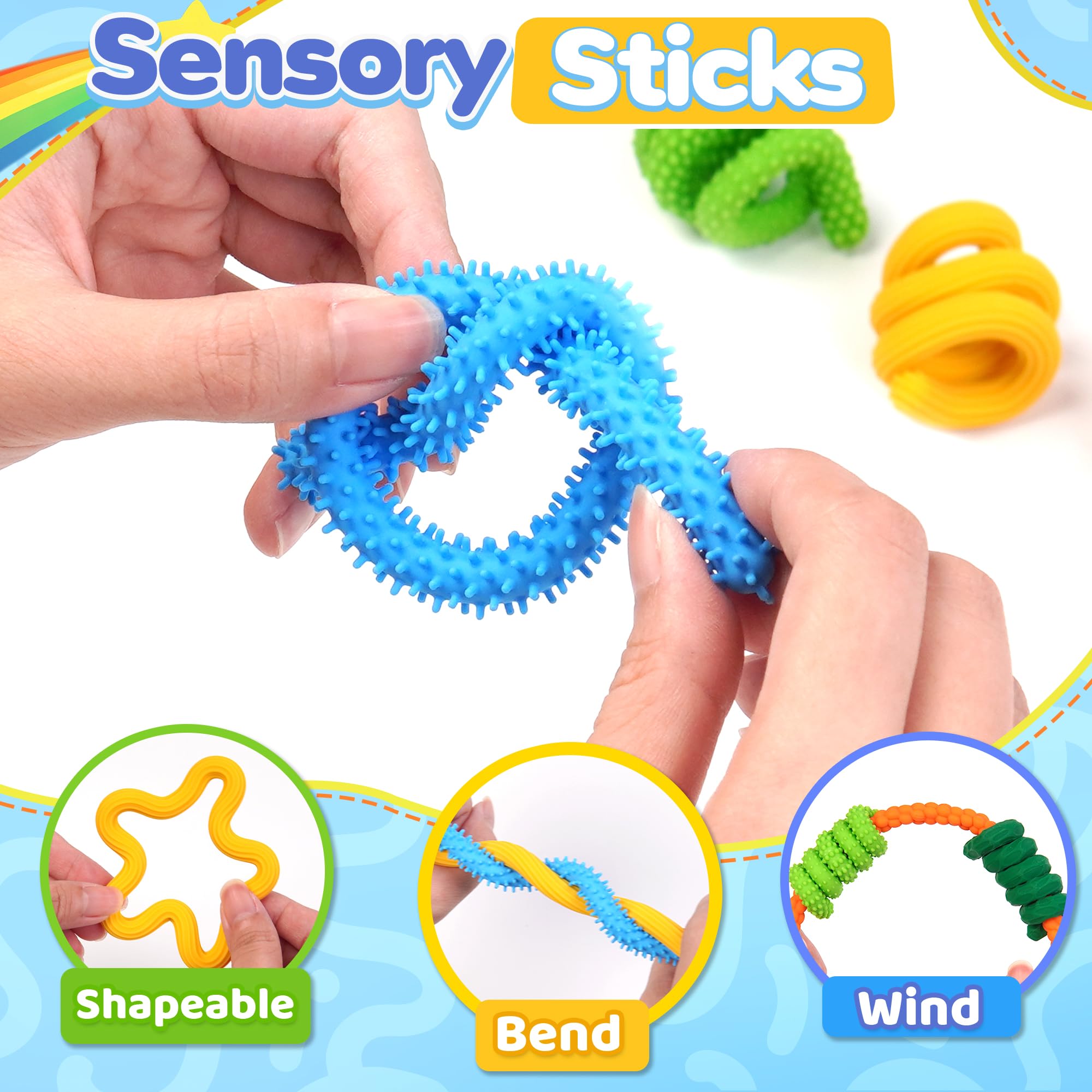 8-Piece - Sensory - Stocking Stuffer Toys - Sensory Play Toy