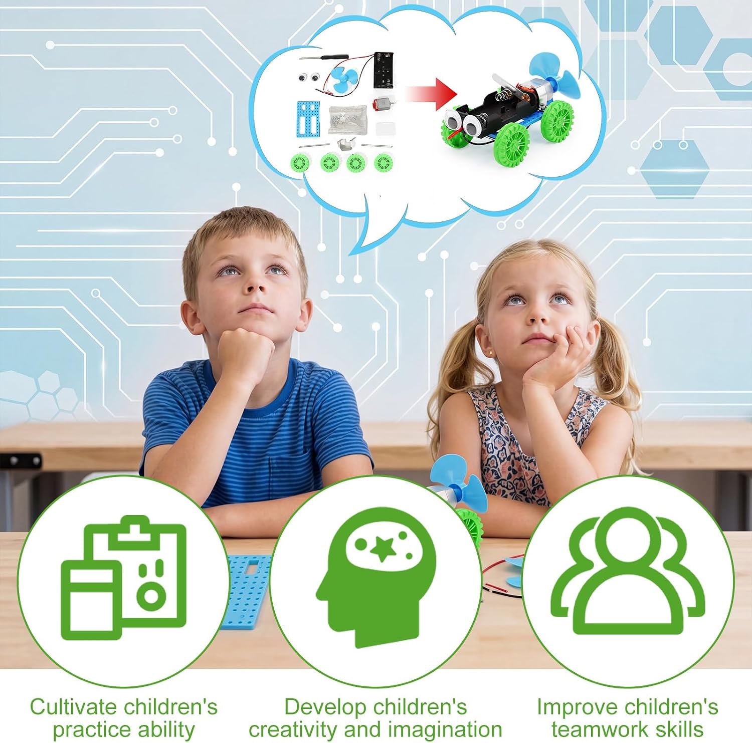 Vehicle - STEM Robot Kit - STEM Learning Toy - Ages 14+