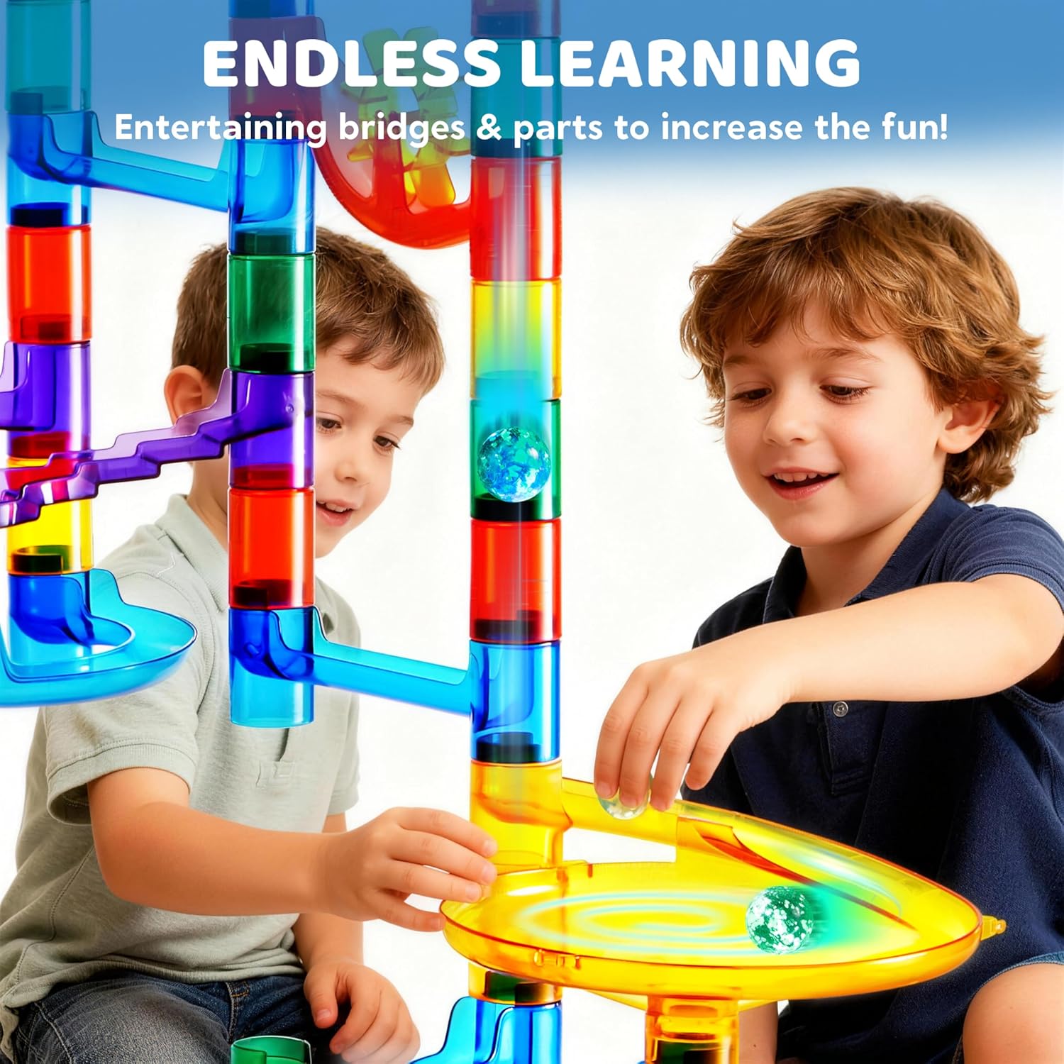 150-Piece - Marble Run Building Set - STEM Learning Toy