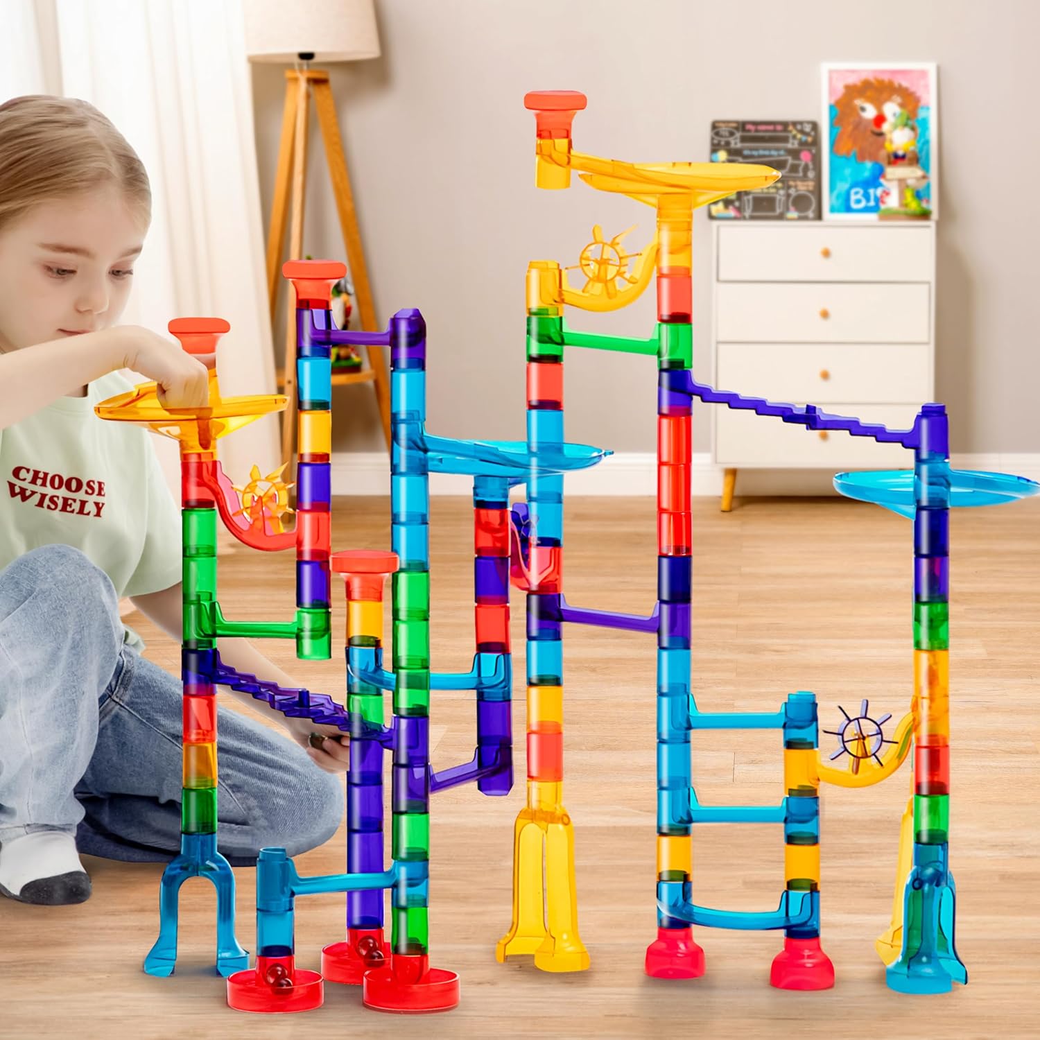150-Piece - Marble Run Building Set - STEM Learning Toy