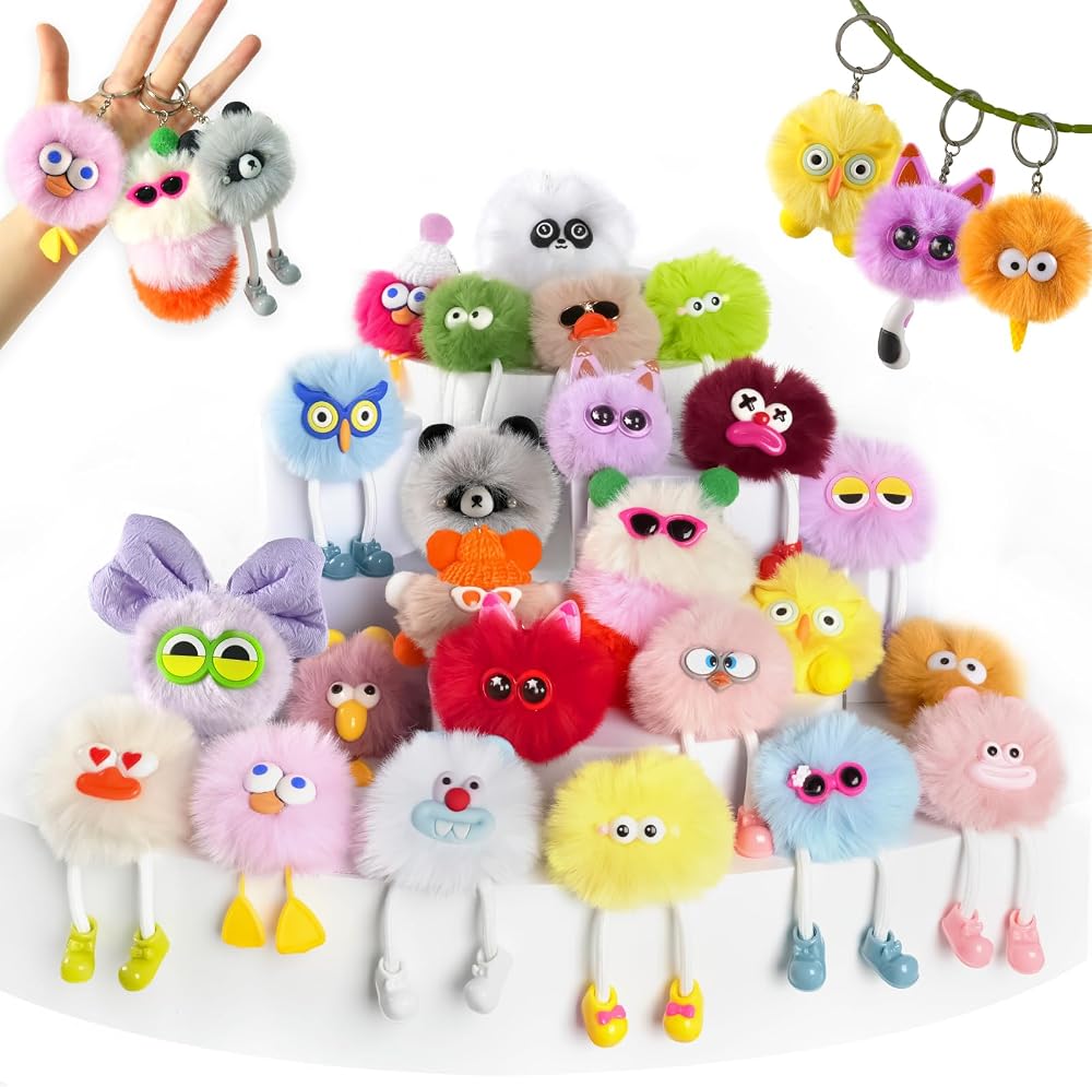 24-Piece - Plush - Bag Charm Toy - Creative Play Toy