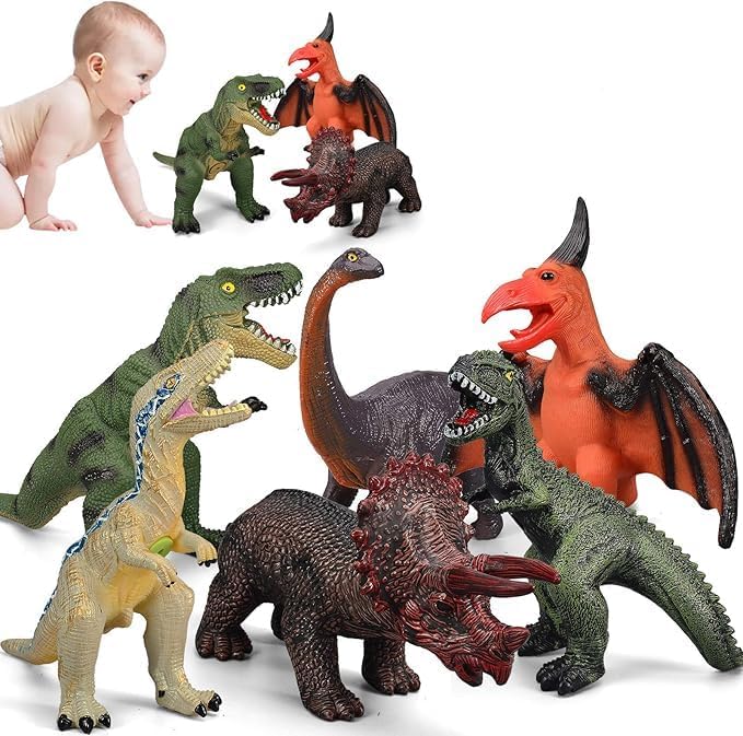 6-Piece - Dinosaur - Party Favor Toys - Creative Play Toy - Ages 3+