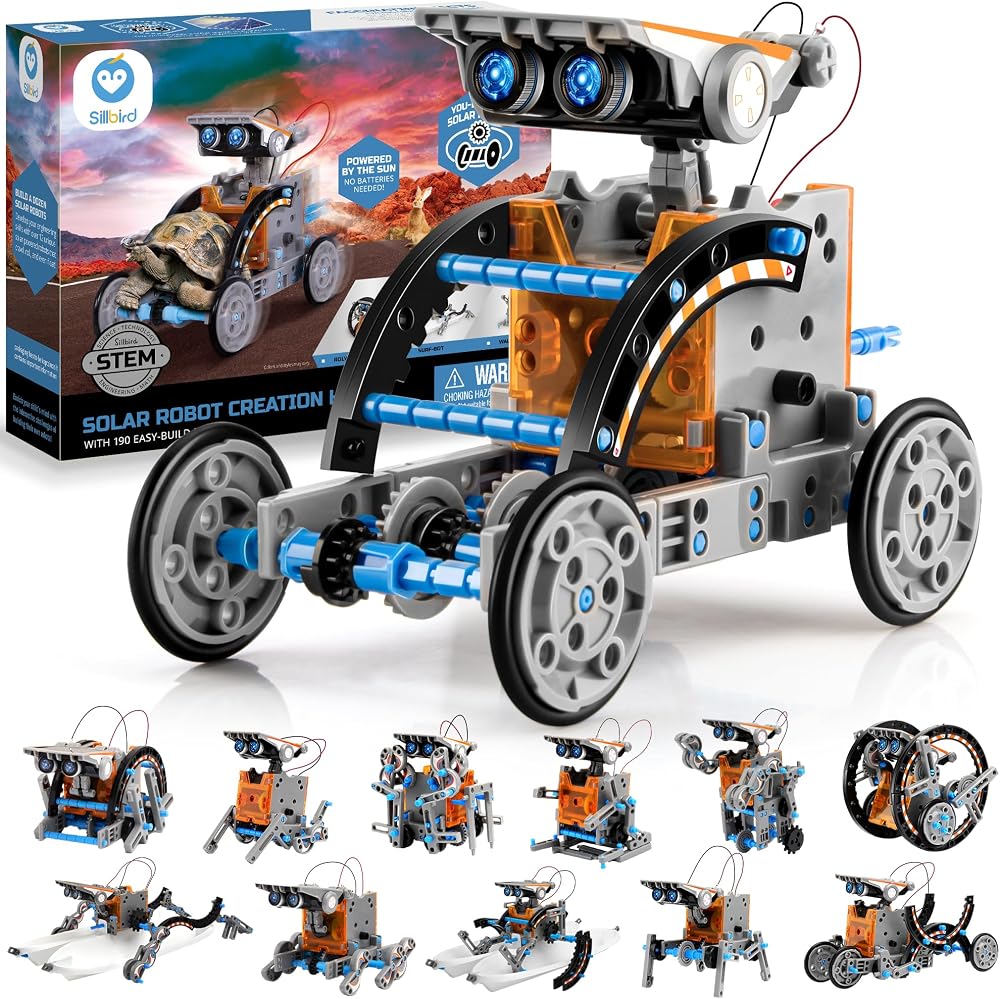 190-Piece - Solar - STEM Robot Kit - STEM Learning Toy - Ages 10+