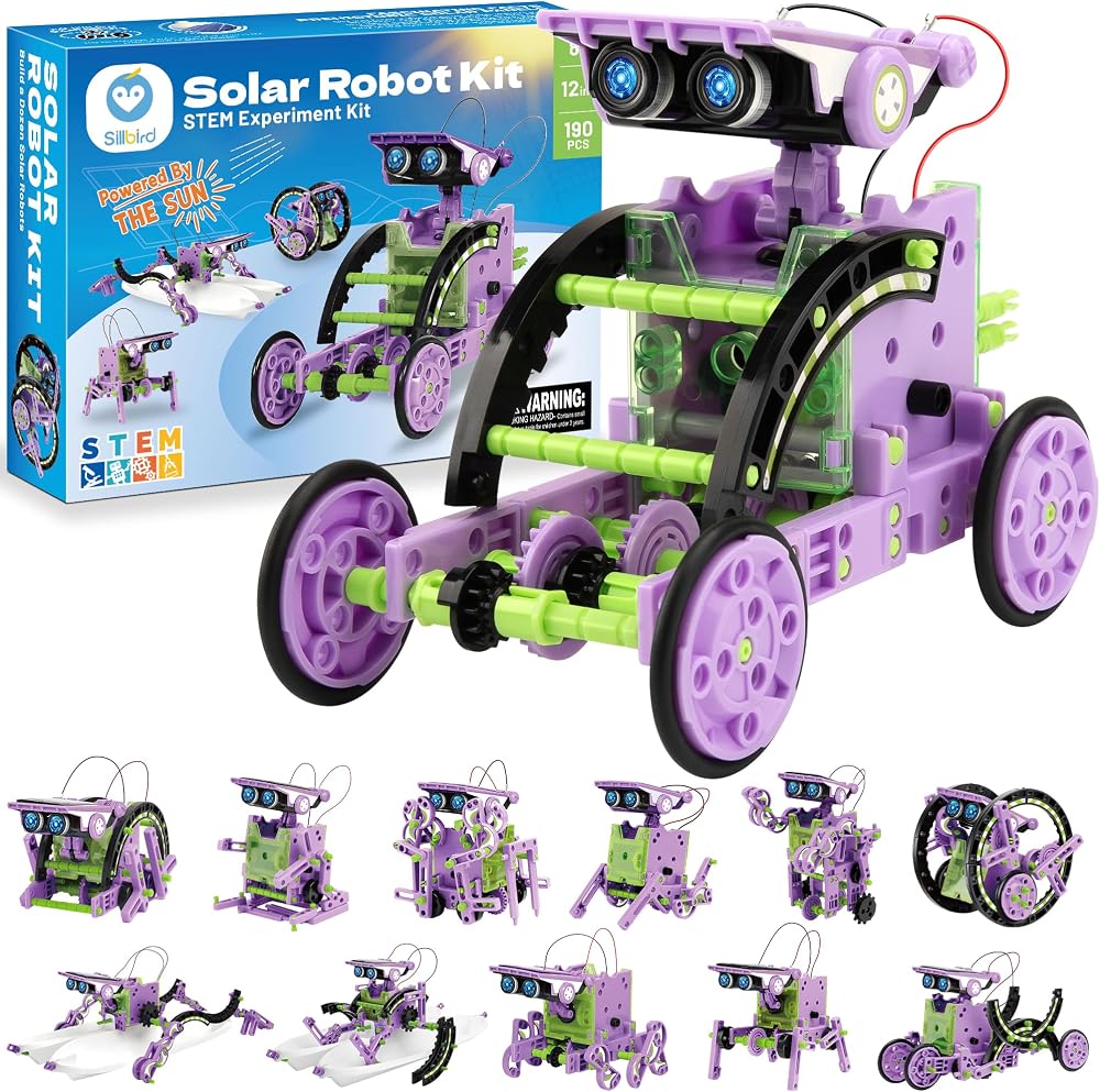 190-Piece - Solar - STEM Robot Kit - STEM Learning Toy