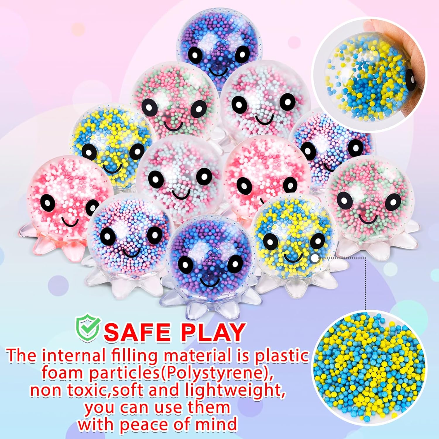 12-Piece - Sensory - Party Favor Toys - Sensory Play Toy - Ages 3+