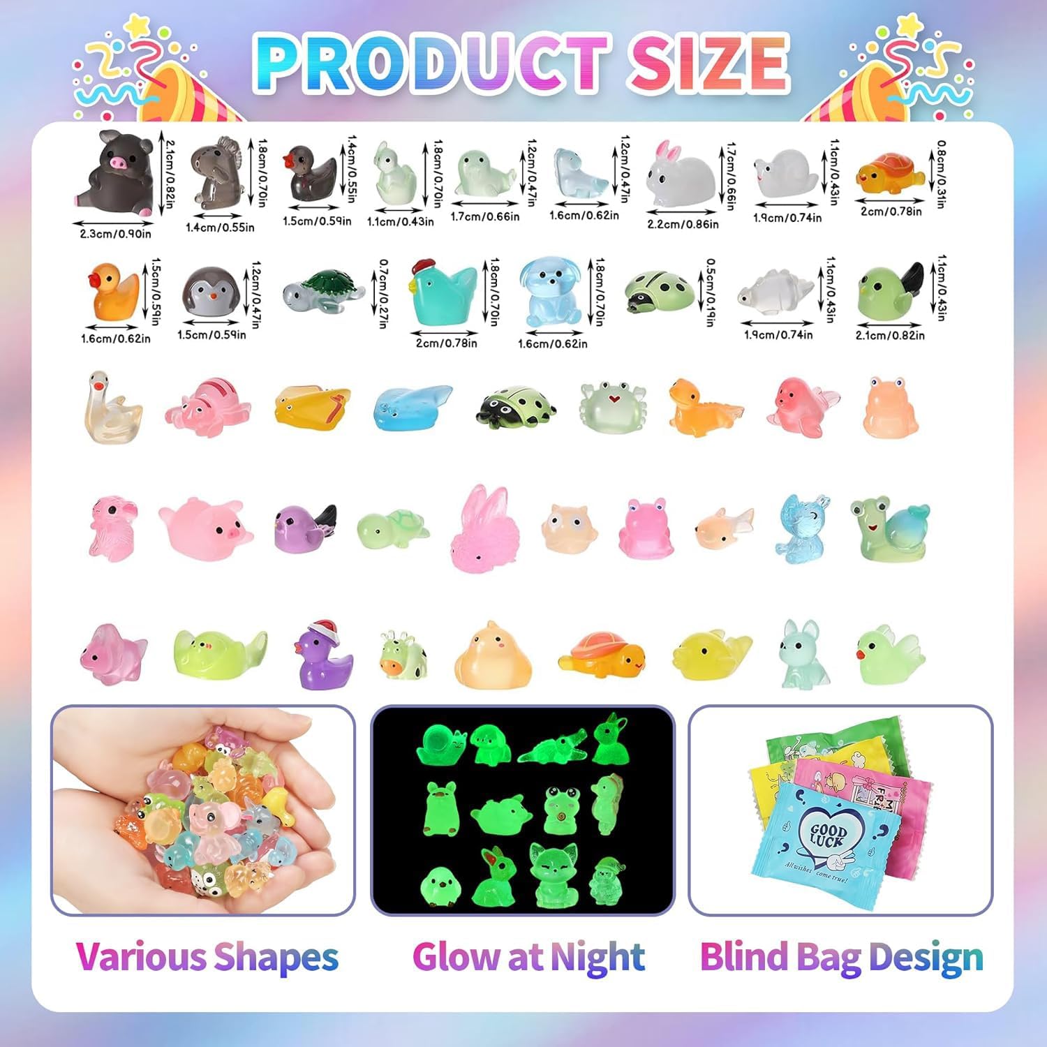 100-Piece - Animal - Bag Charm Toy - Creative Play Toy