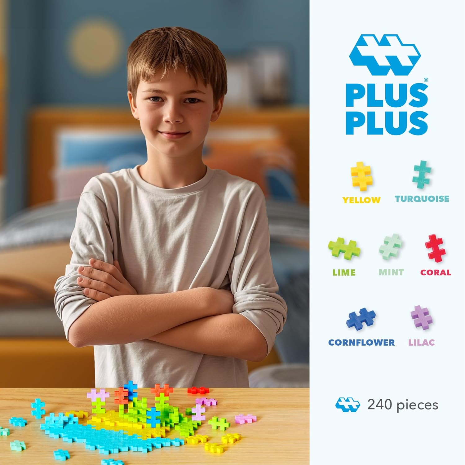 240-Piece - Sensory - Mini Building Blocks Set - STEM Learning Toy - Ages 5+