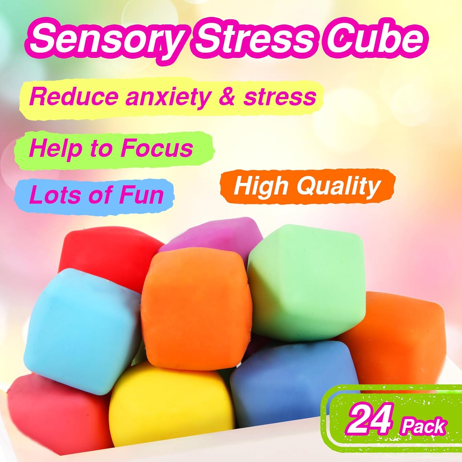 24-Piece - Fidget - Party Favor Toys - Sensory Play Toy