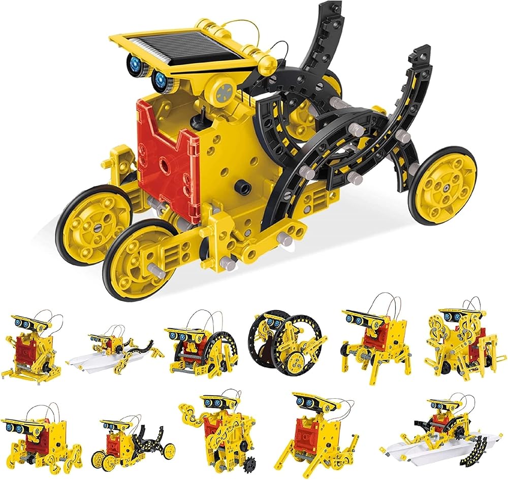 12-Piece - Science - Solar Robot Kit - STEM Learning Toy - Ages 8+