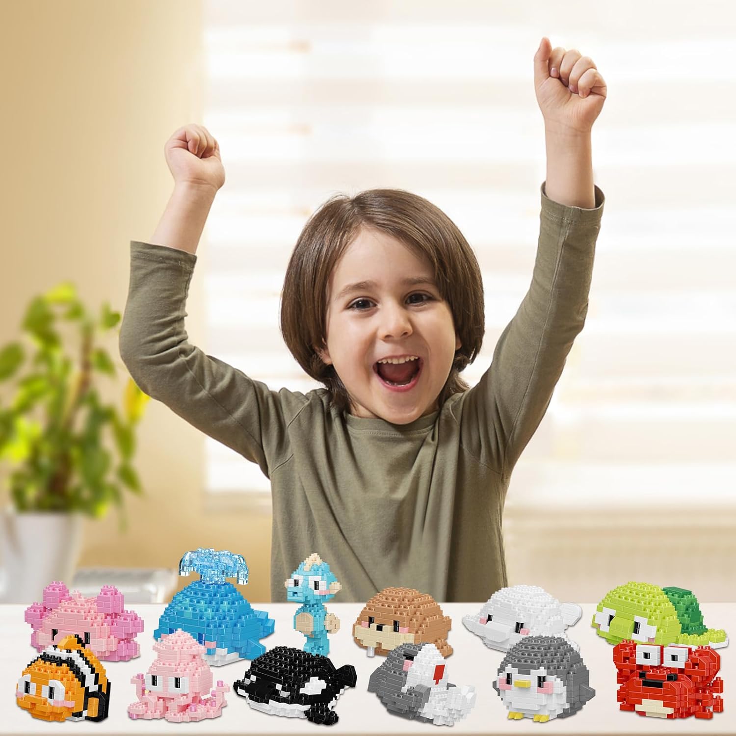 Animal - Blind Box Mini Bricks Set - Creative Play Toy - Ages 8-16+