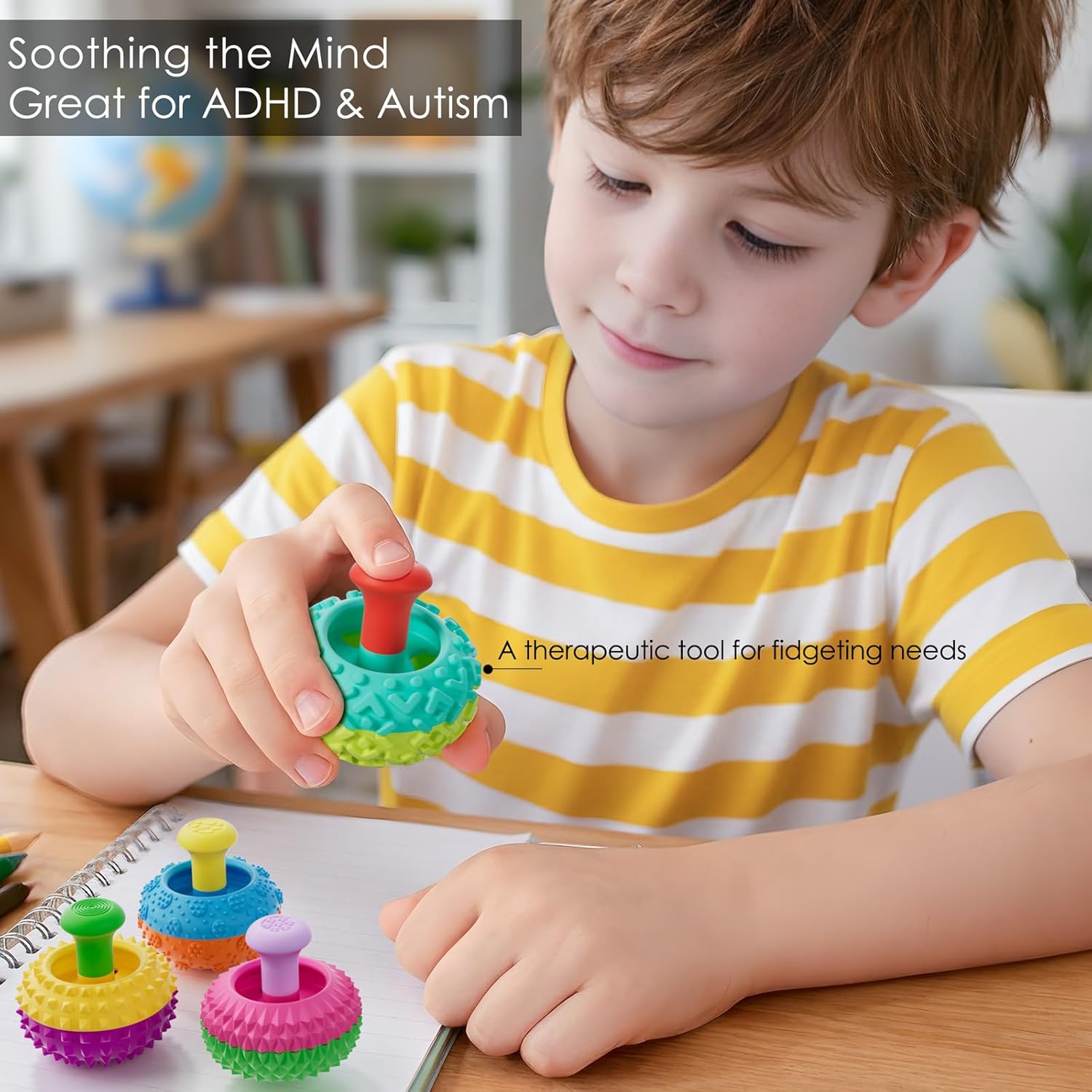 4-Piece - Sensory - Desk Fidget Toy - Sensory Play Toy - Ages 3+