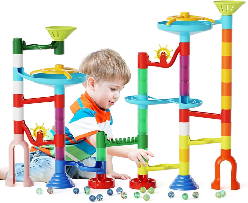 110-Piece - Marble Run Building Set - STEM Learning Toy