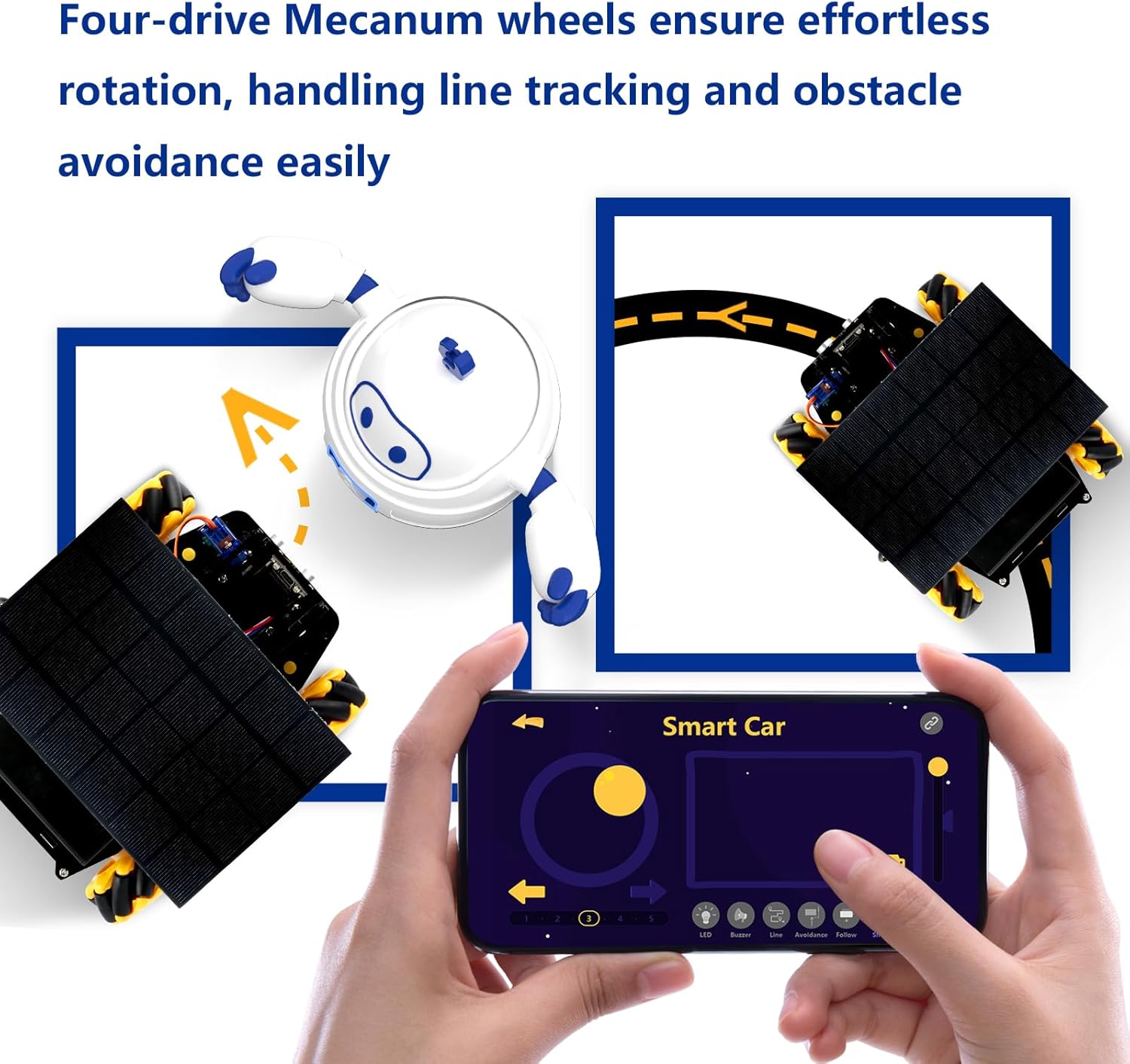 4-Piece - Car - Solar Robot Kit - STEM Learning Toy - Ages 12+