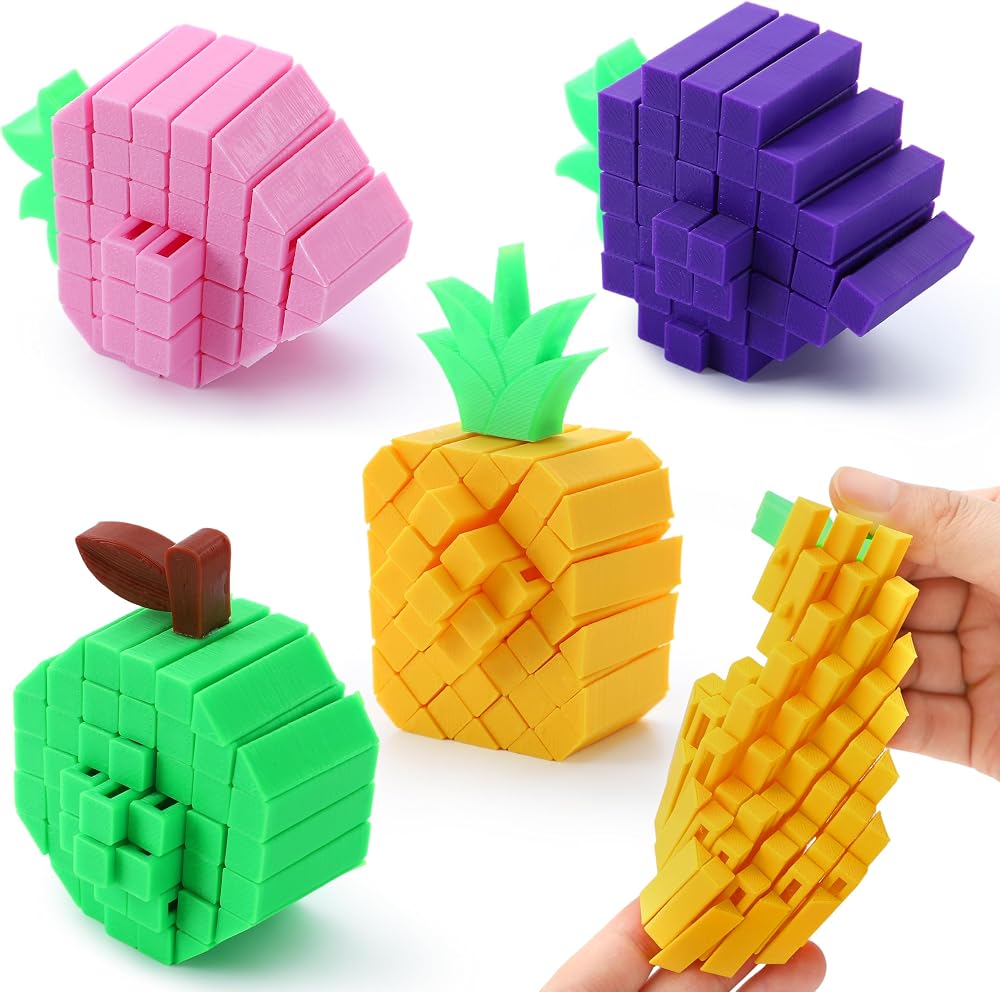 4-Piece - Desk Fidget Toy - Sensory Play Toy - Ages 8+